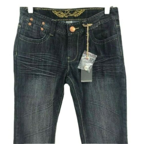 Shorty Junior's Black Capri Jeans 5 Pockets Size 3 - Picture 6 of 7